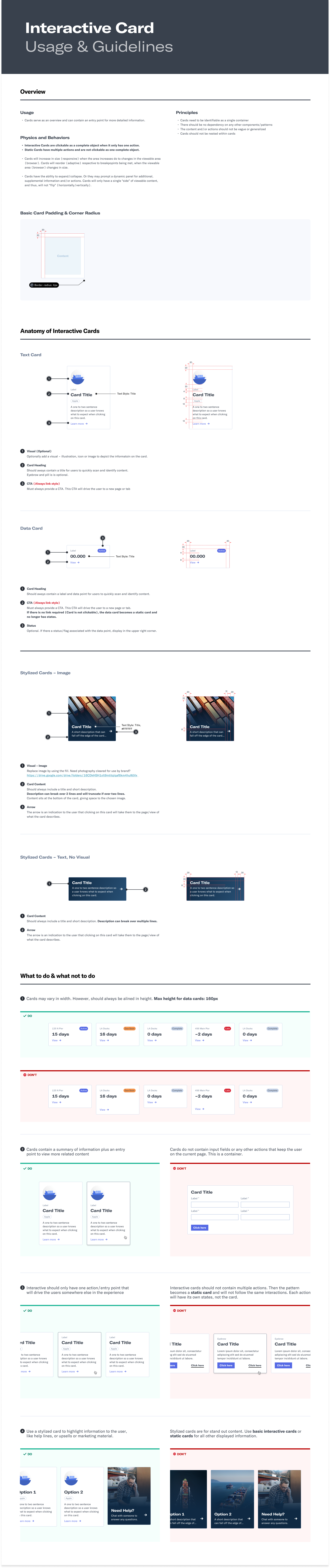 Interactive Cards